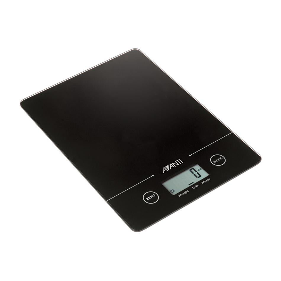 Digital Kitchen Scale - Avanti Compact Black 16845 — Folders