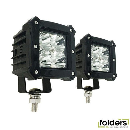 1800 lumen 3 inch 20w led work light 9-32vdc pair - Folders