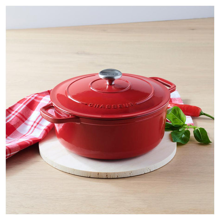 Chasseur Round French Oven Federation Red 19613