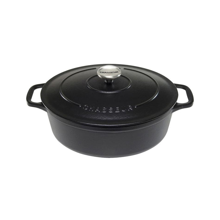 Chasseur Oval French Oven 27Cm/4L Matte Black 19665