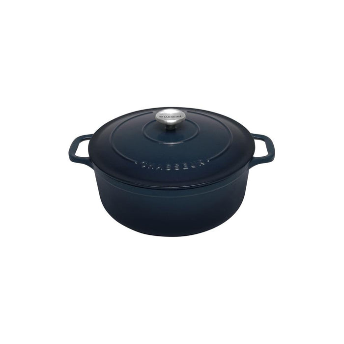 Chasseur Round French Oven Liquorice Blue 19928