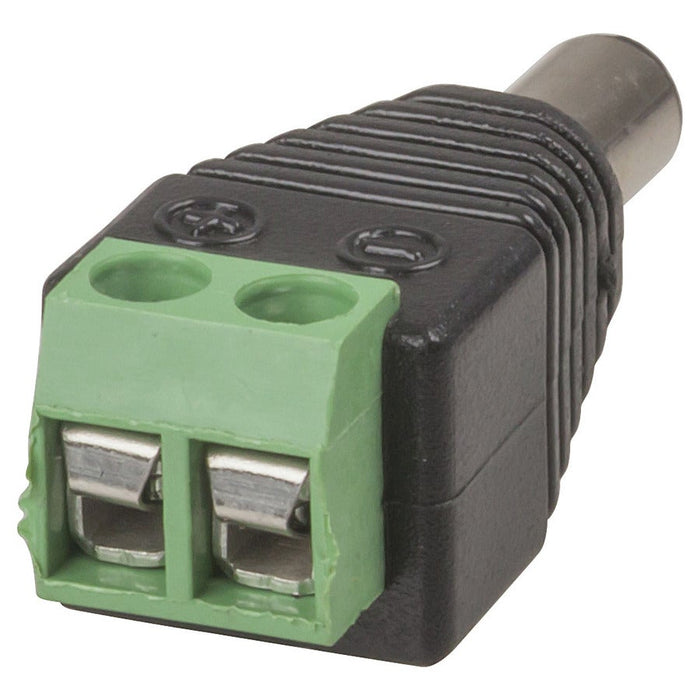2.1mm DC Plug with Screw Terminals - Folders