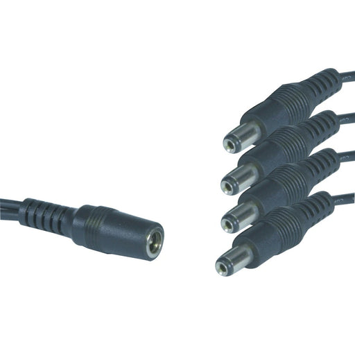 2.1mm DC Splitter Cable 1 Socket to 4 Plugs - Folders