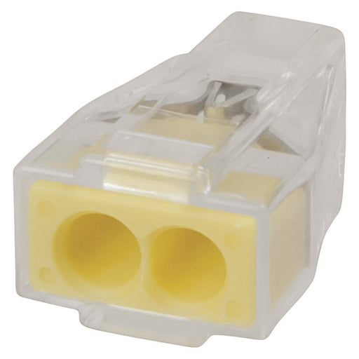 2 Way Yellow WAGO PUSH WIRE Connector - Folders