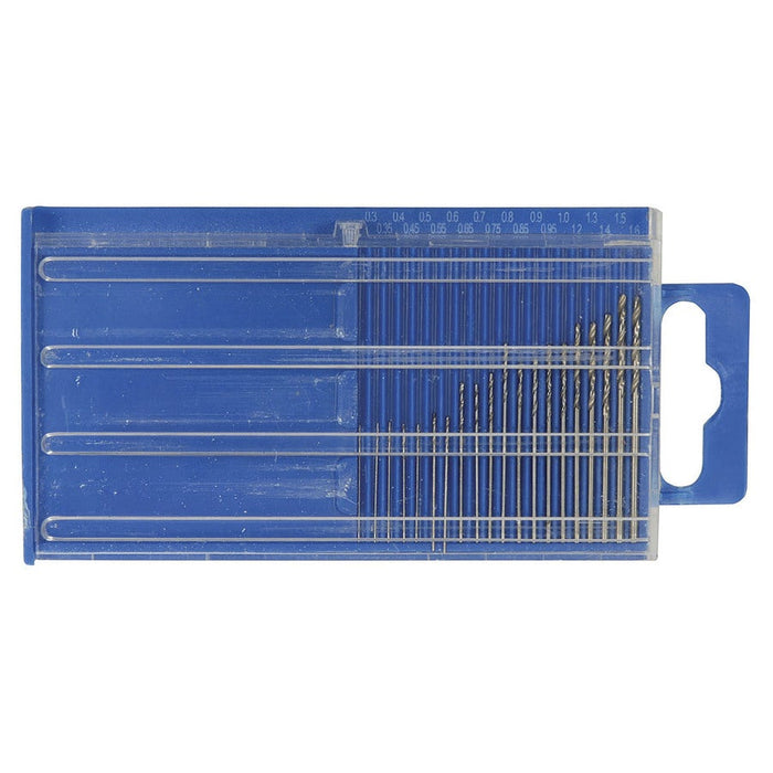 20 Piece Micro Drill Set 0.3 - 1.6mm - Folders