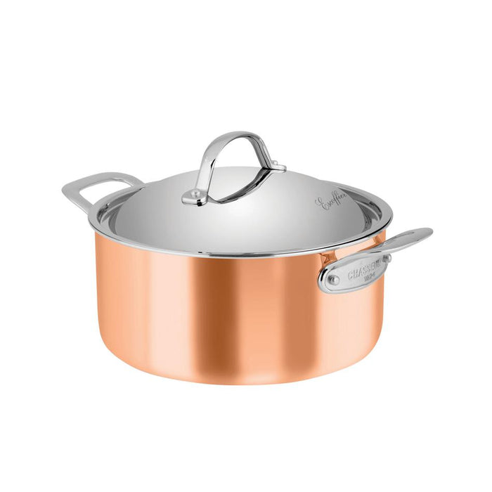 Chasseur Escoffier Induction Casserole 24 X 11/5Cm/4 Litre, Copper