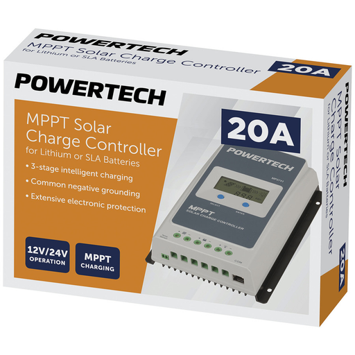 20A MPPT Solar Charge Controller for Lithium or SLA Batteries - Folders