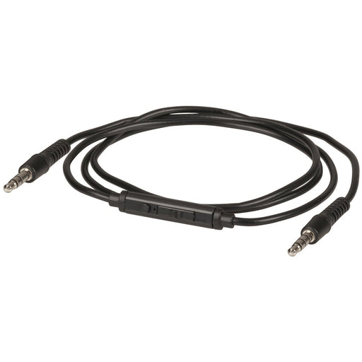 3.5mm Plug to Plug Cable with Microphone and Volume Control - 1m - Folders