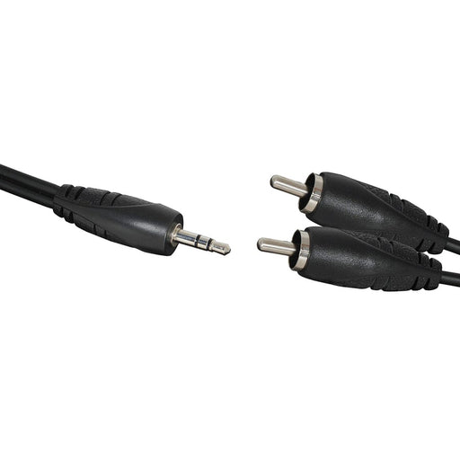 3.5mm Stereo Plug to 2 x RCA Plugs Audio Cable - 3m - Folders