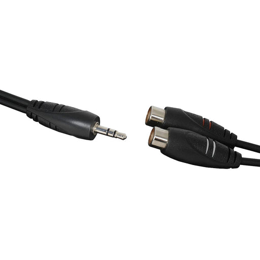 3.5mm Stereo Plug to 2 x RCA Sockets Audio Cable - 300mm - Folders