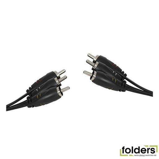 3 x rca plugs to 3 x rca plugs - 10m - Folders