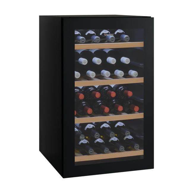 Vintec 35 Bottle Single Zone Wine Cabinet VWS035SBB-X
