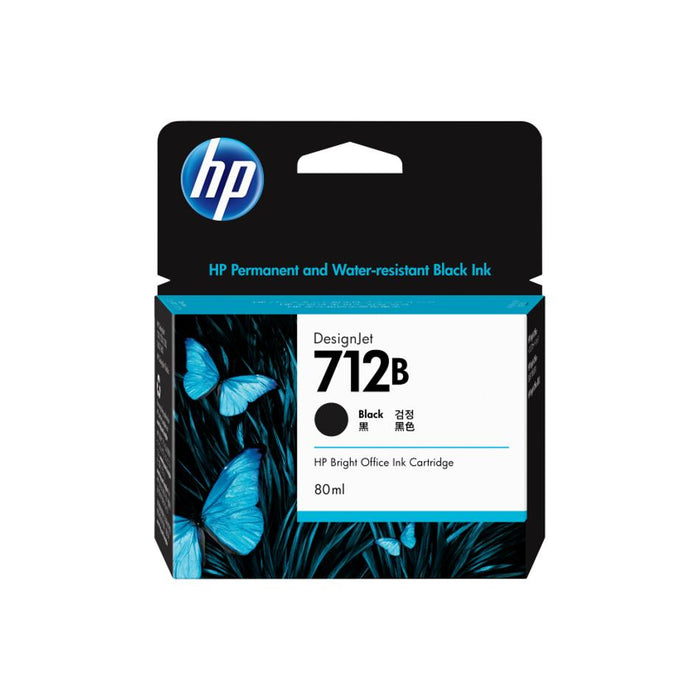 HP #712 28ml  Black Cartridge 3ED28A