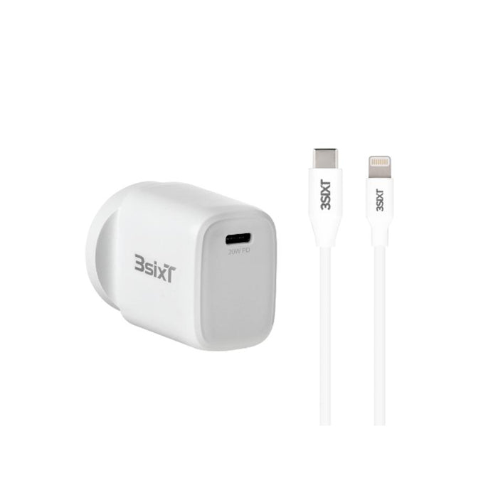 3sixT Wall Charger Anz 20W Usb-C Pd + Usb-C To Lightning W 3S-2015