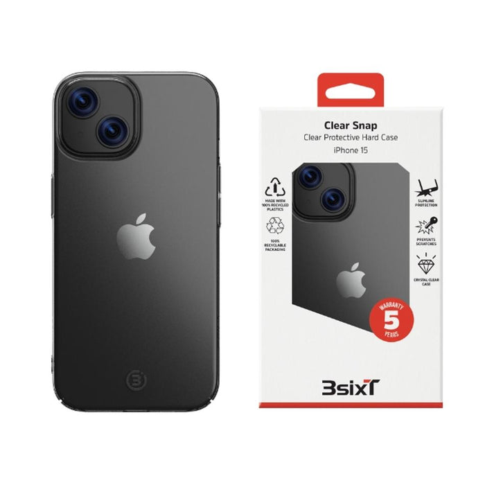 3sixT Clear Snap Case iPhone 15/14/13 (RC) Clear 3S-2546