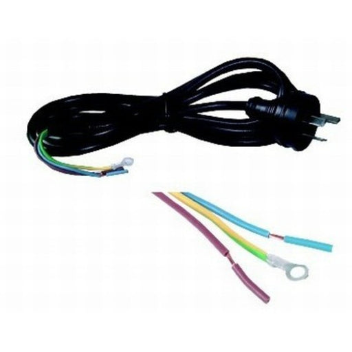 3pin Mains Plug to Bare Wires - 1.8m - Folders