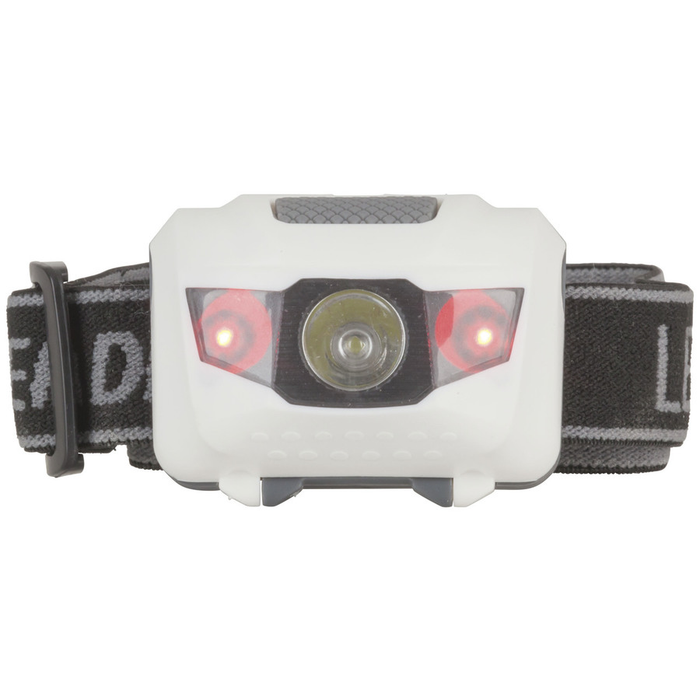 3W LED Head Torch with 2 Red LEDs - Folders