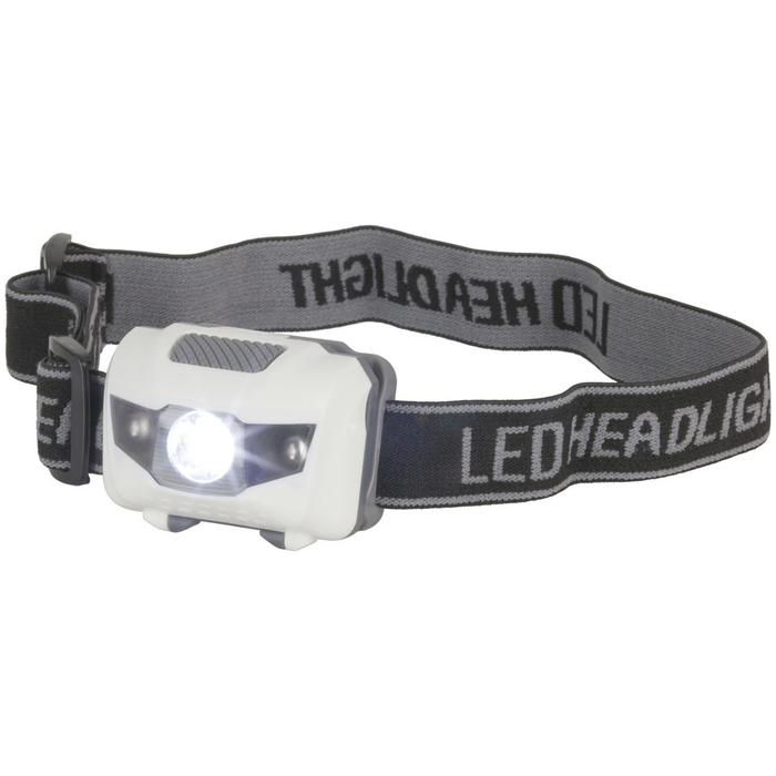 3W LED Head Torch with 2 Red LEDs - Folders