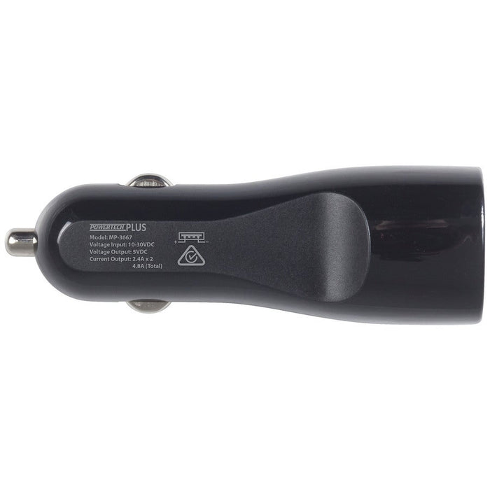 4.8A Dual USB Car Cigarette Lighter Adaptor - Folders