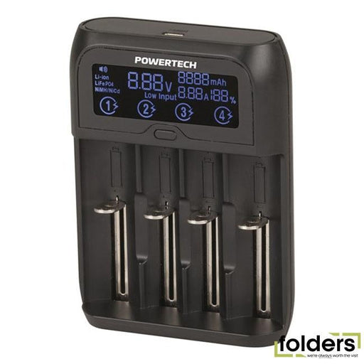 4-channel universal fast charger with lcd - Folders