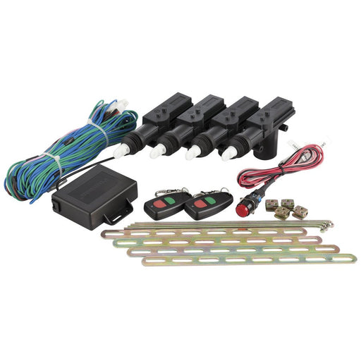 4 Door Remote Controlled Central Locking Kit with Kill Switch - Folders