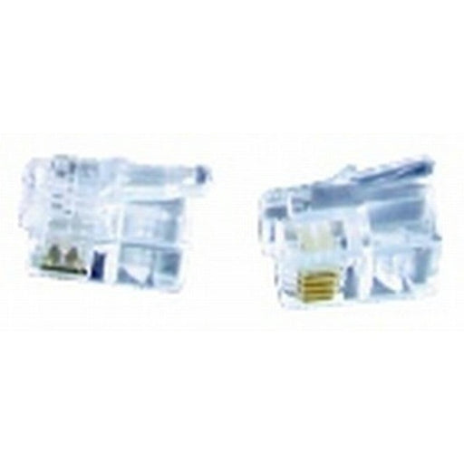 4 Pin US Type Telephone Plugs for Stranded Cable - Folders