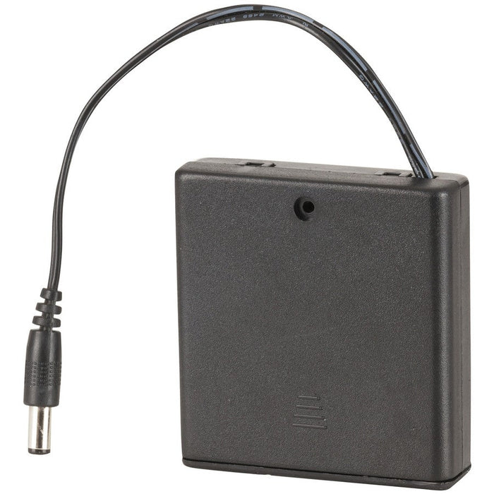 4 x AA Switched Battery Enclosure with 2.1mm DC Plug - Folders