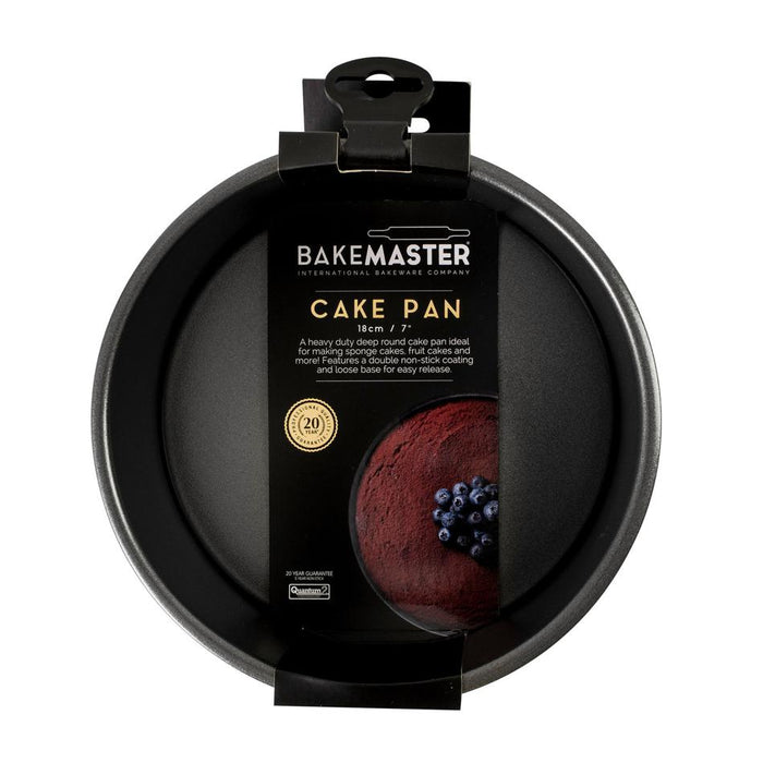 Bakemaster Loose Base Rnd Deep Cake Pan, 18Ø X 8Cm - Non-Stick 40045