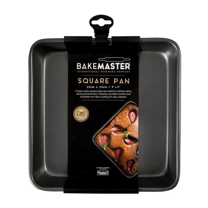 Bakemaster Square Bake Pan, 23 X 23 X 4.5Cm - Non-Stick 40059