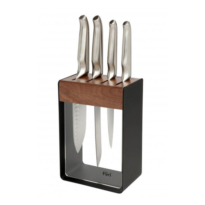 Furi Pro Limited Edition Black Knife Block Set 5 Piece 41357