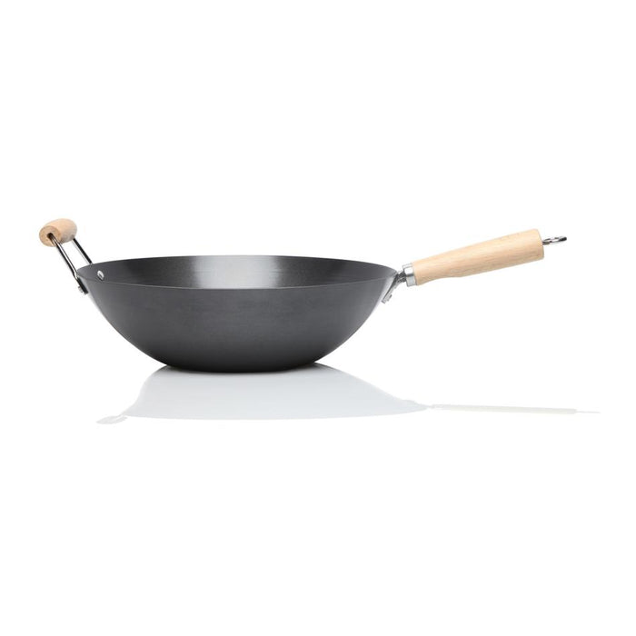 Stanley Rogers Non Stick Wok with Wooden Handle 35cm 42123