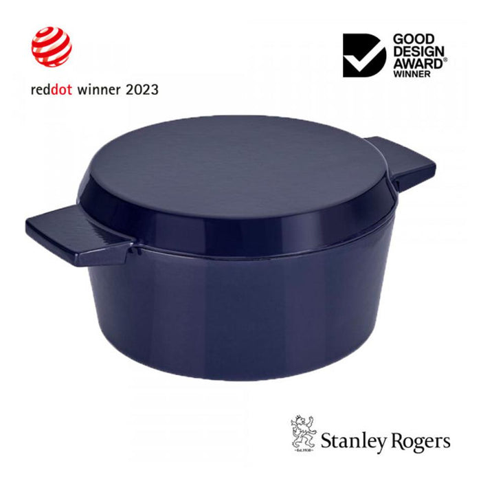 Stanley Rogers Cast Iron French Oven Mid Blue 28cm 42370