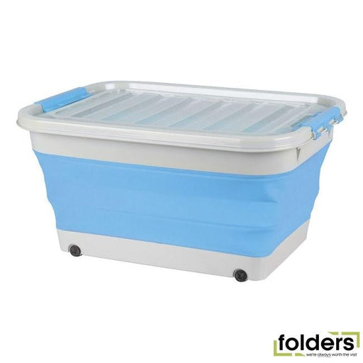 45l collapsible storage tub and lid - Folders