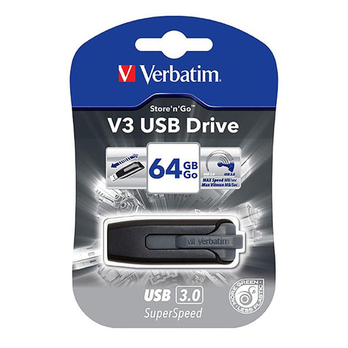 Verbatim Store And Go Portable Hard Drive 64Gb Black 49174