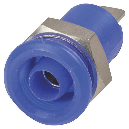 4mm Panel Mount Banana Socket Blue - Folders