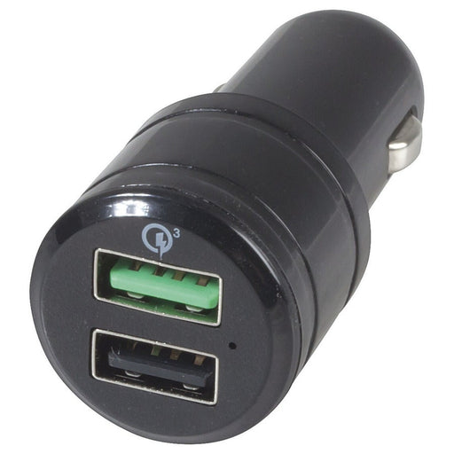 5.4A Dual USB Car Charger with Qualcomm® Quick Charge™ 3.0 - Folders
