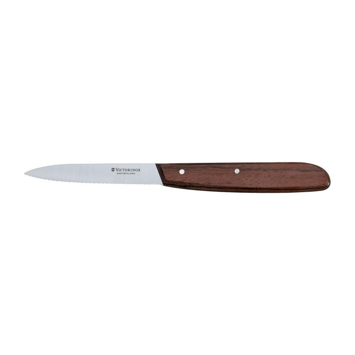 Victorinox Wood Paring Knife, Wavy Edge, 10Cm 5.0730