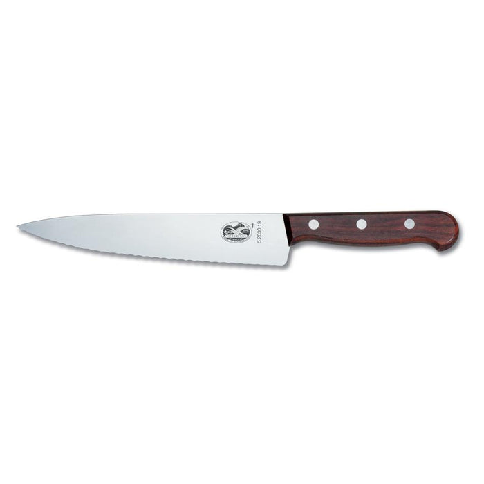 Victorinox Cooks-Carving Knife, 25Cm, Wavy Edge - Wood 5.2030.25