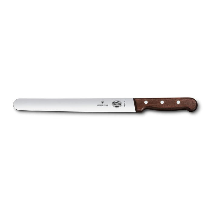 Victorinox Slicing Knife, 25Cm Round Plain Edge - Wood 5.4200.25