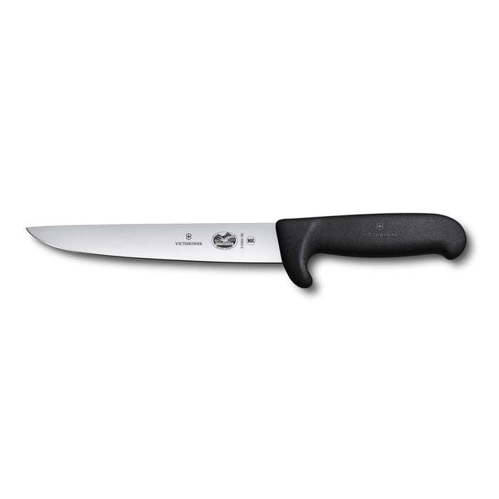 Victorinox Sticking Knife, 18Cm, Straight Back Blade, Safety Nose, Fibrox Black