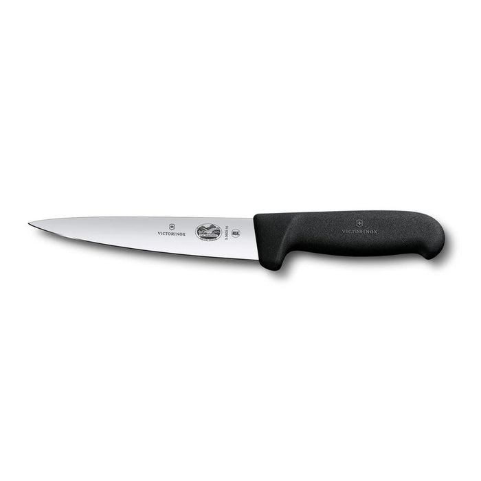 Victorinox Sticking Knife, 12Cm, Pointed Blade, Fibrox - Black