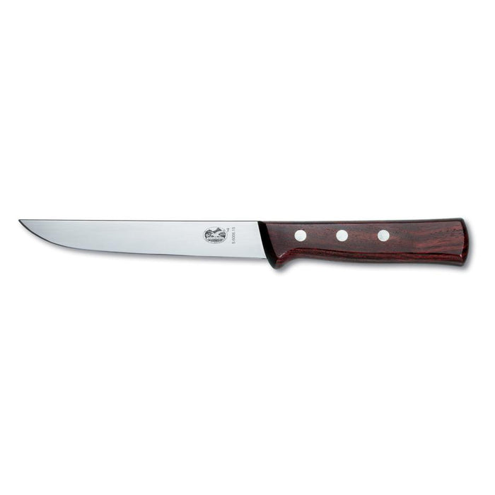 Victorinox Boning Knife, 15Cm, Straight, Wide Blade, American Handle - Wood