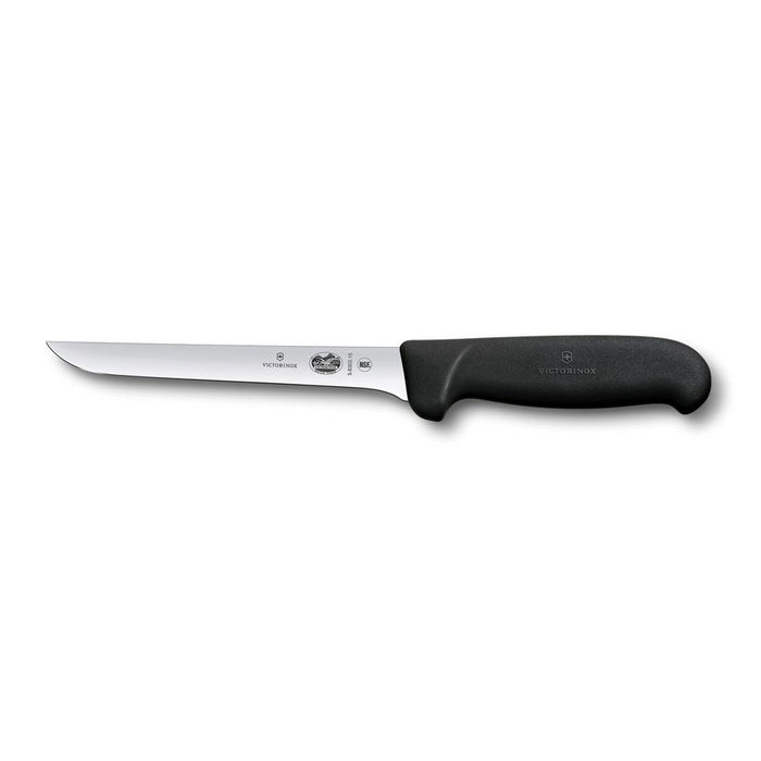 Victorinox Boning Knife, 12Cm Straight, , Wide Blade, Fibrox - Black