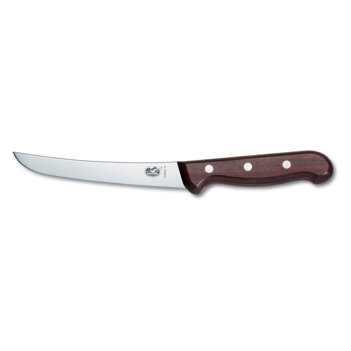 Victorinox Boning Knife, 15Cm Curved, Wide Blade - Wood 5.6500.15