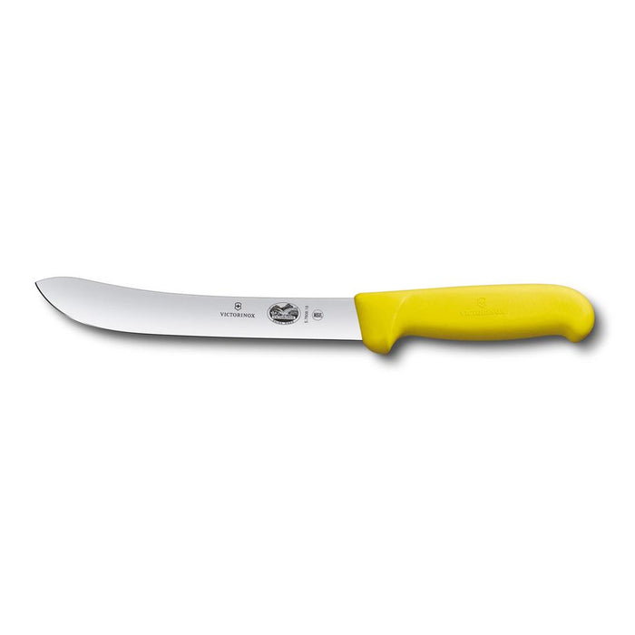 Victorinox Butchers Knife, 18Cm Heavy Stiff Blade, Fibrox - Yellow