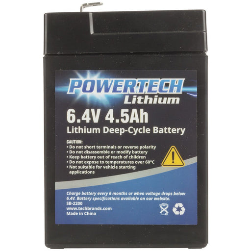 6.4V 4.5Ah Lithium Deep Cycle Battery - Folders