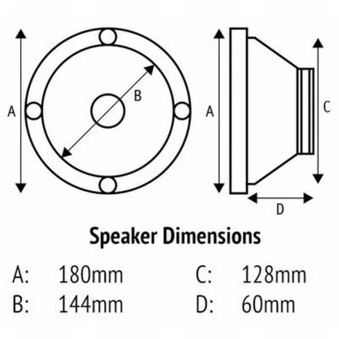 6.5 Inch Marine Speaker Pair - Folders