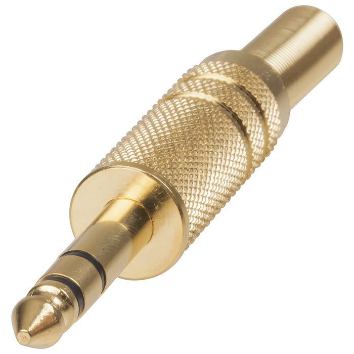 6.5mm Gold Stereo Plug WITH SPRING - Folders