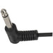 6.5mm Mono Plug to 6.5mm Mono R/A Plug Audio Cable - 6m - Folders