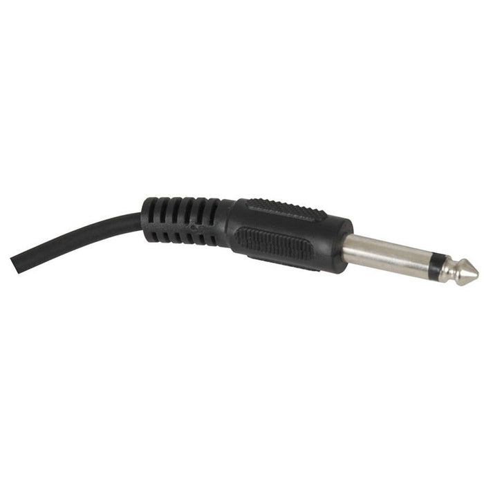 6.5mm Mono Plug to 6.5mm Mono R/A Plug Audio Cable - 6m - Folders